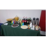 buffet de coffee break corporativo serviço de Horto Florestal