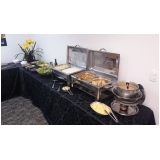 buffet de almoço para reunião