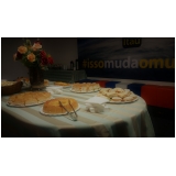 onde encontrar buffet para evento empresarial Jardim Merci II