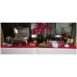 quanto custa buffet evento corporativo Jardim Celani